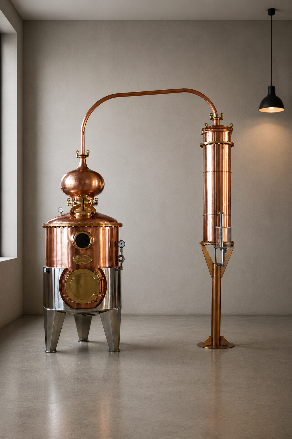 INDUSTRIAL  STEAM/BAIN MARIE   DISTILLATOR  FOR OUZO 